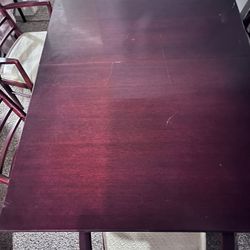 DINING TABLE W/ EXTENSION 6 chairs