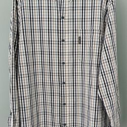 Columbia Men's Long Sleeve Button-Down Checkered Shirt-XXL