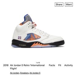 Air Jordan 5 Retro International Flight Size 10Men NO BOX JUST CLEAN ASS SHOES 