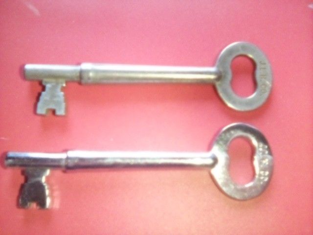 Vintage J.L.H.  Co. Matching Railroad Caboose Keys