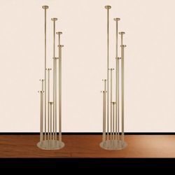 2 Gold Candle Holders