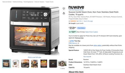 Nuwave Combi Steam Oven Multi cooker