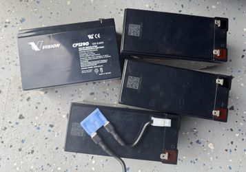 12v 9ah Batteries, Great For Electric Toys Or Home Alarm Backup (12$)ea