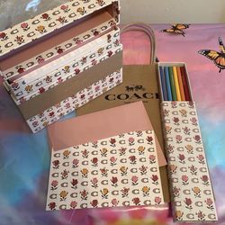 Coach Stationary Set