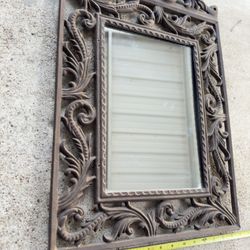 Cast Iron Mirror Decor Indoor / Outdoor