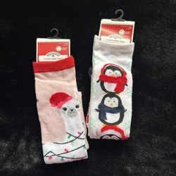 Ladies Knee High Holiday Socks - 2 Pairs
