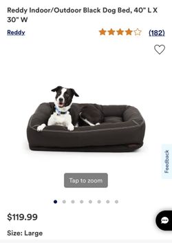 Reddy Large Dog Bed Black