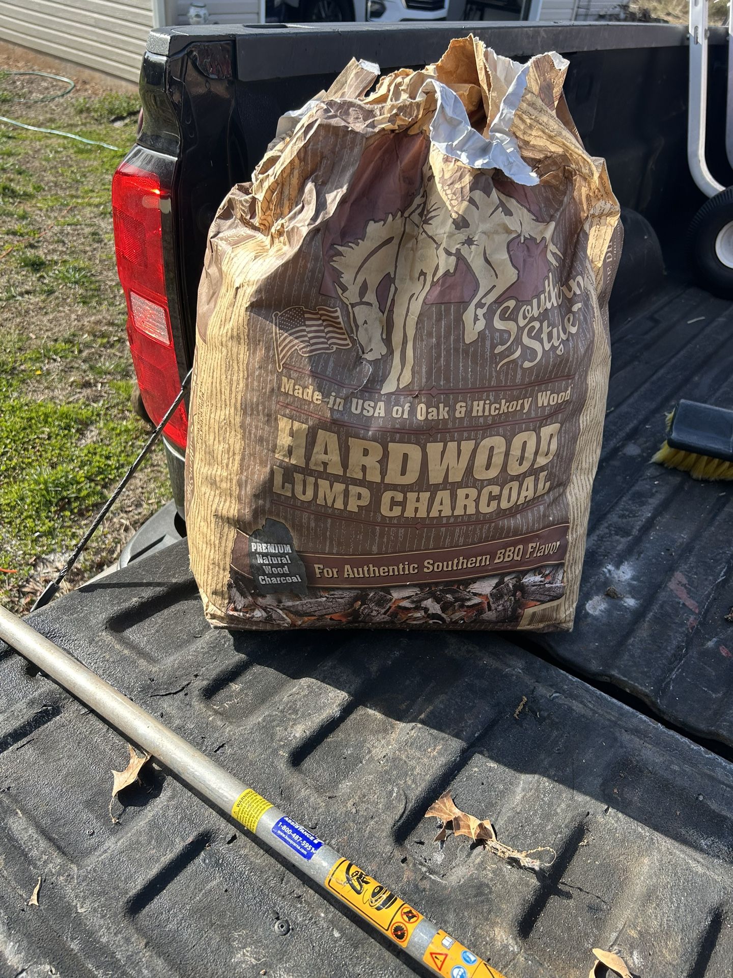 HARDWOOD LUMP CHARCOAL PREMIUM Natural Wood Charcoal For Authentic Southern BBQ Flavor / 30 POUNDS