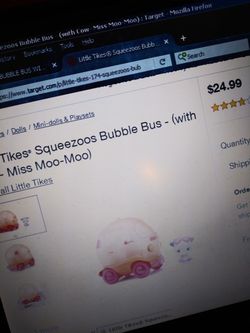 Little Types Squeezoos Bubble bus with Moo cow