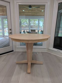 Solid wood 45" counter height dining table