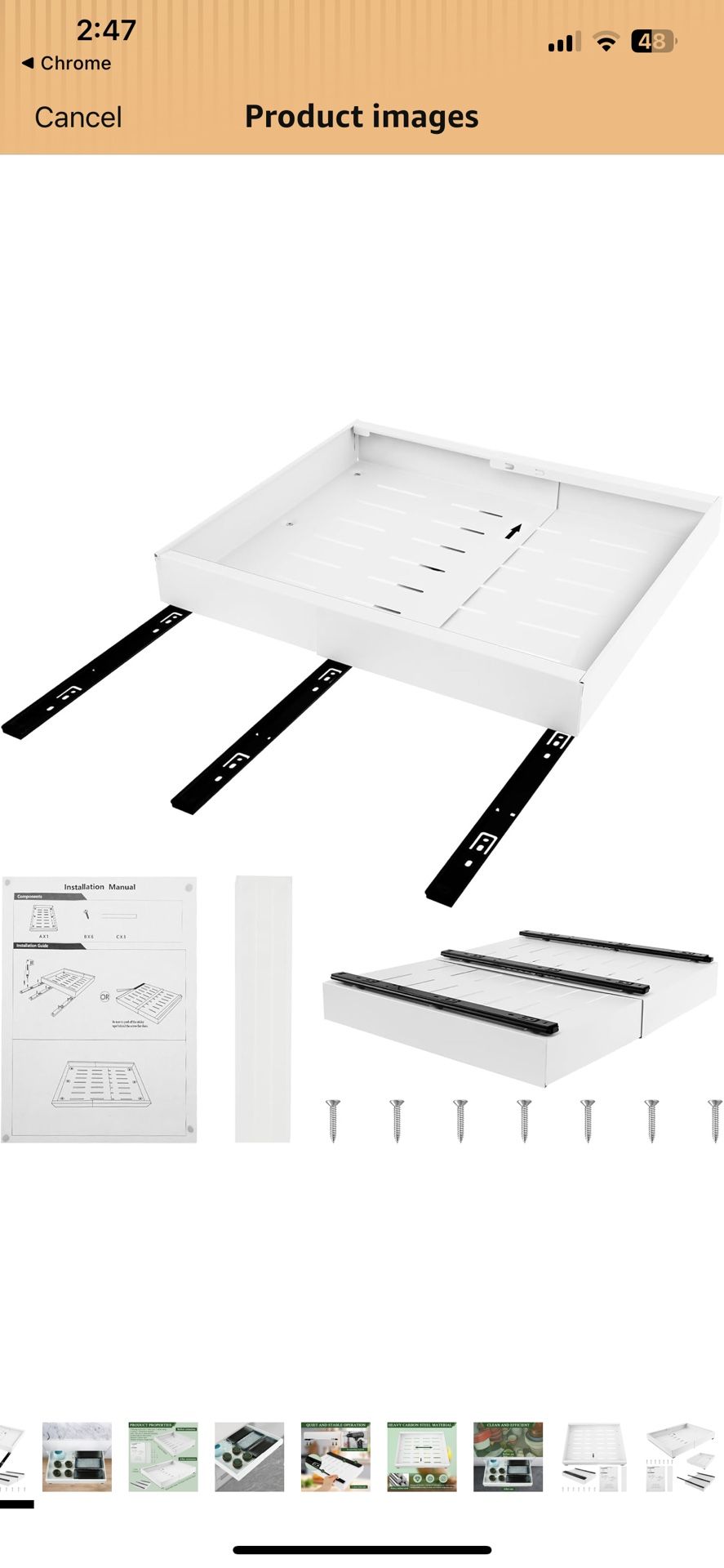 Pull Out Cabinet Organizer, Quiet Sliding Drawer Pantry Shelf Pull Out Cabinet Drawer Expandable Cabinet Pull Out Shelves No Drilling Slide Out Cabine