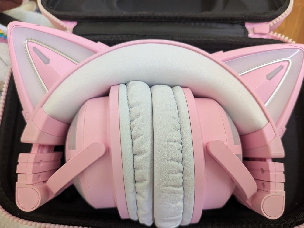 YOWU Cat Ear Gamer Headphones Headset