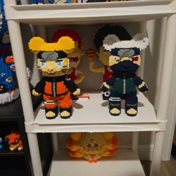 DUZ Magic Blocks Naruto Kakashi Nine Tails Anime Building Set. [ All Assembled]