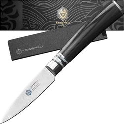 Kessaku 3.5-Inch Paring Knife - Ronin Series - Forged High Carbon 7Cr17MoV Stainless Steel - Pakkawood Handle with Blade Guard - BRAND NEW IN BOX 