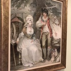 Beautiful 20” x 23” Framed Print Olden Days