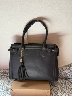 Black Handbag With Tassel