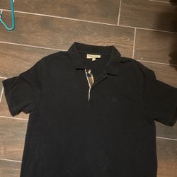 Black Burberry Polo