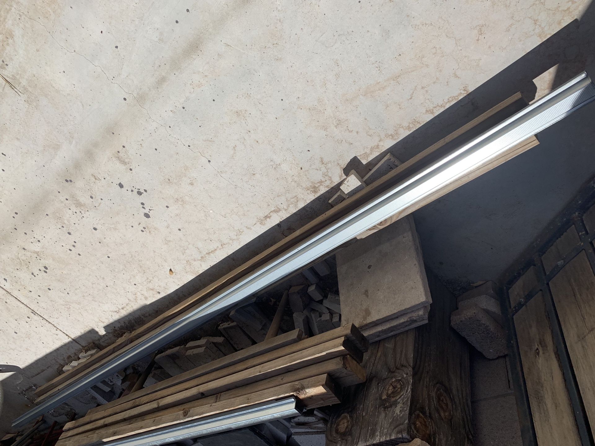 Hat channels. Galvanized steel studs from Lowe’s and l & w supply. 12