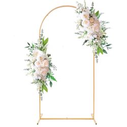 Metal Arch Backdrop Stand,6.6FT Balloon Arch Frame for Wedding Birthday Party Baby Shower Ceremony Decoration