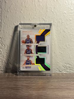 2024-25 Immaculate DeMar DeRozan Domantis Sabonis De'Aaron Fox Triple Mem 66/99