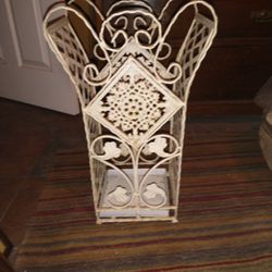 Vintage Heavy Metal Umbrella Stand Old