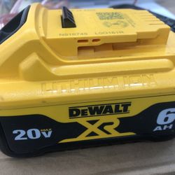 DeWalt 6ah Battery 