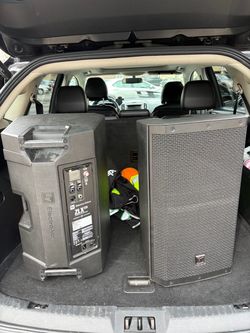 2 Electro-Voice 12” ZLX-G2 Powered PA Speakers