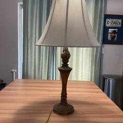 Stiffel Lamp Mid Century Brass Hollywood Regency Torch & Flame Table Lamp