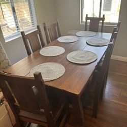Hard-carved Wood Dining Table