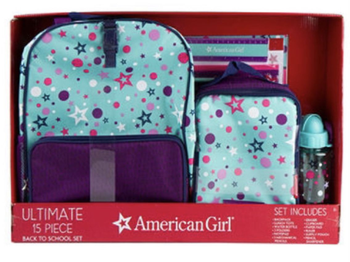 BRAND NEW (in box) - American Girl Ultimate 15-piece Backpack, Lunch Tote, & Essential Supplies Set!