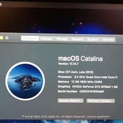 I Have Two iMac 27in $400 Both