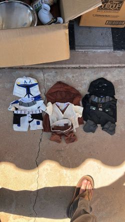 Star Wars Build-A-Bear Outfit Set — Clone Trooper, Jedi, Darth Vader