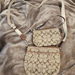 Coach Crossbody And Wristlet 