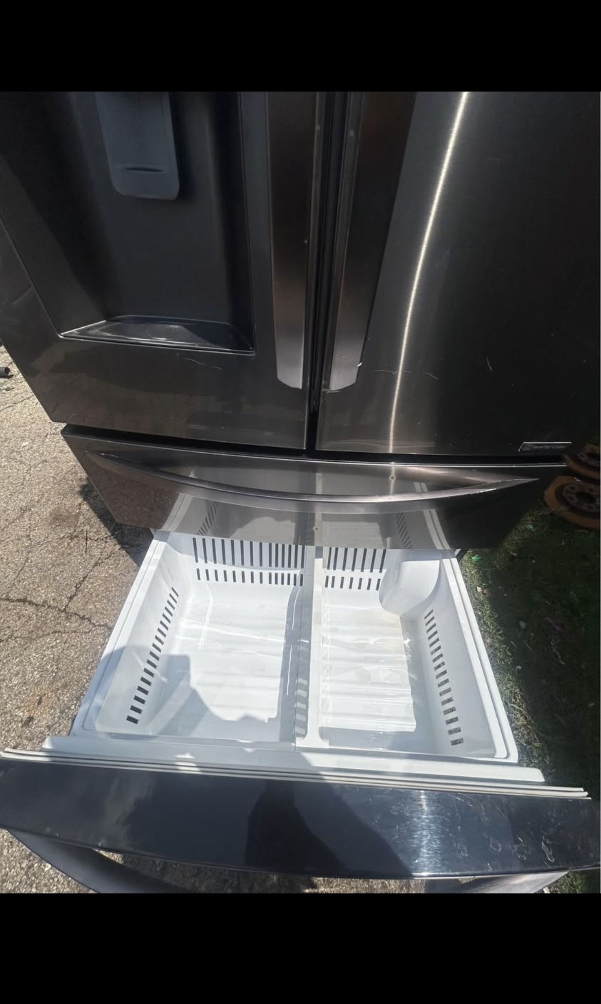 LG French Door Refrigerator w/ Dual Freezer Drawers – $450