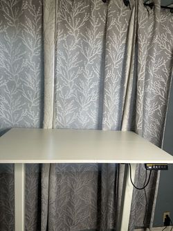 White Electric Standing Desk