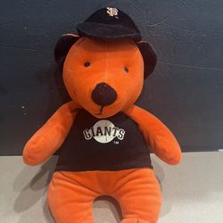MLB GIANTS 15 INCH SOFT PLUSH! BRIGHT  ORANGE