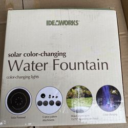 Solar Color Changing Fountain Or Pool