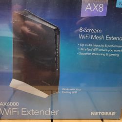 NETGEAR Nighthawk WiFi 6 Mesh Range Extender  - Add up to 2,500 sq. ft. and 30+ devices with AX8