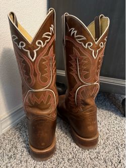Western cowboy boots handcrafted leather