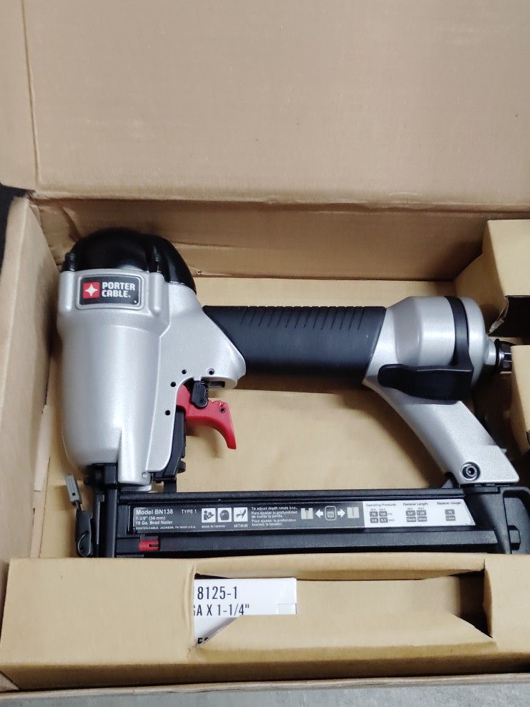 Precision and Power: Porter Cable BN138 Brad Nailer New In Box W Instructions