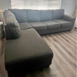 Living Spaces McDade L-Shape Modern Sectional Sofa
