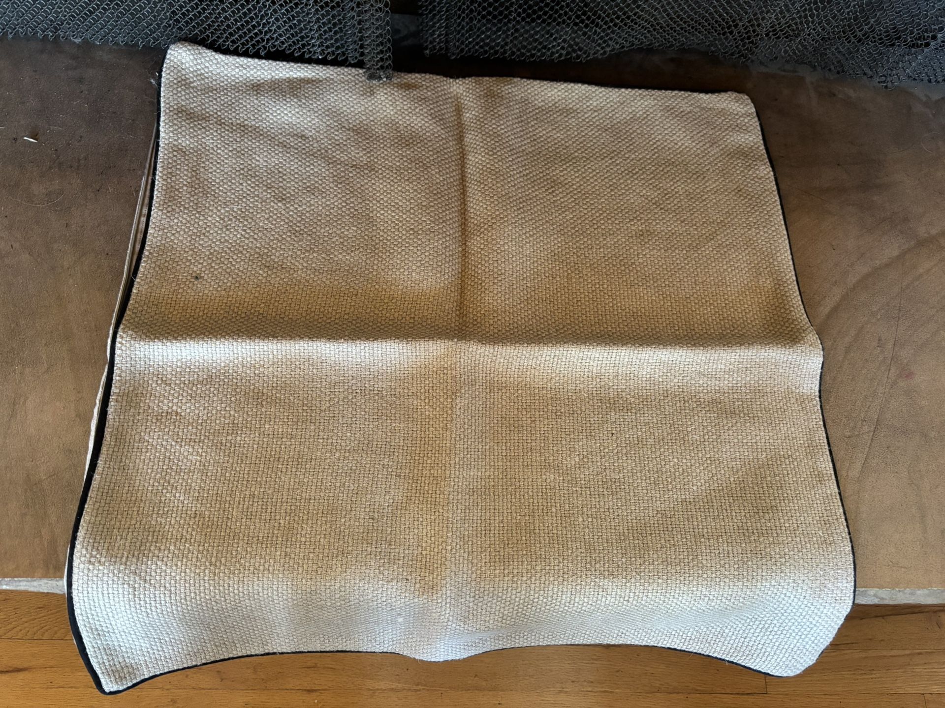 Pottery Barn NWOT Tan Linen 24x24” Pillow Cover