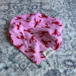 Printed lobster dog bandana