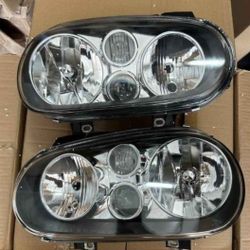 99-06 Volkswagen Golf 99-02 Cabrio Headlights Luces Focos Micas Faros Faroles Headlamps 