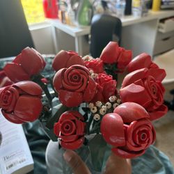 already built lego roses!