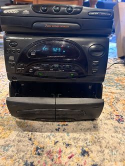 Vintage Sharp CD-C2600 Mini Audio System W/Remote