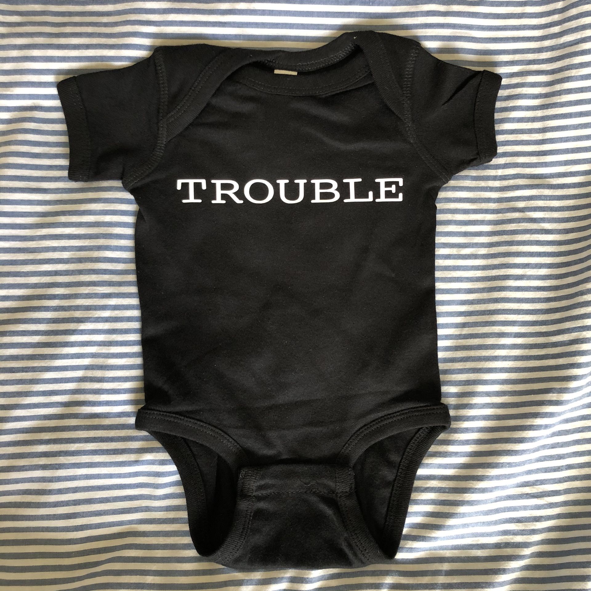 “Trouble” Onesie (6m)