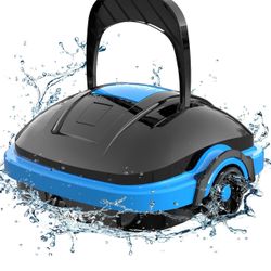 WYBOT Osprey 200 Cordless Robotic Pool Cleaner, Automatic Pool Vacuum, Strong Suction Pool Vacuum for Above Ground Flat Pool Up to 518 Sq.Ft-Black