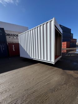 20FT SHIPPING CONTAINER – WIND & WATERTIGHT | HEAVY DUTY STORAGE SHED | CONEX BOX (ROLL-UP DOOR)