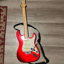Samick red Guitar